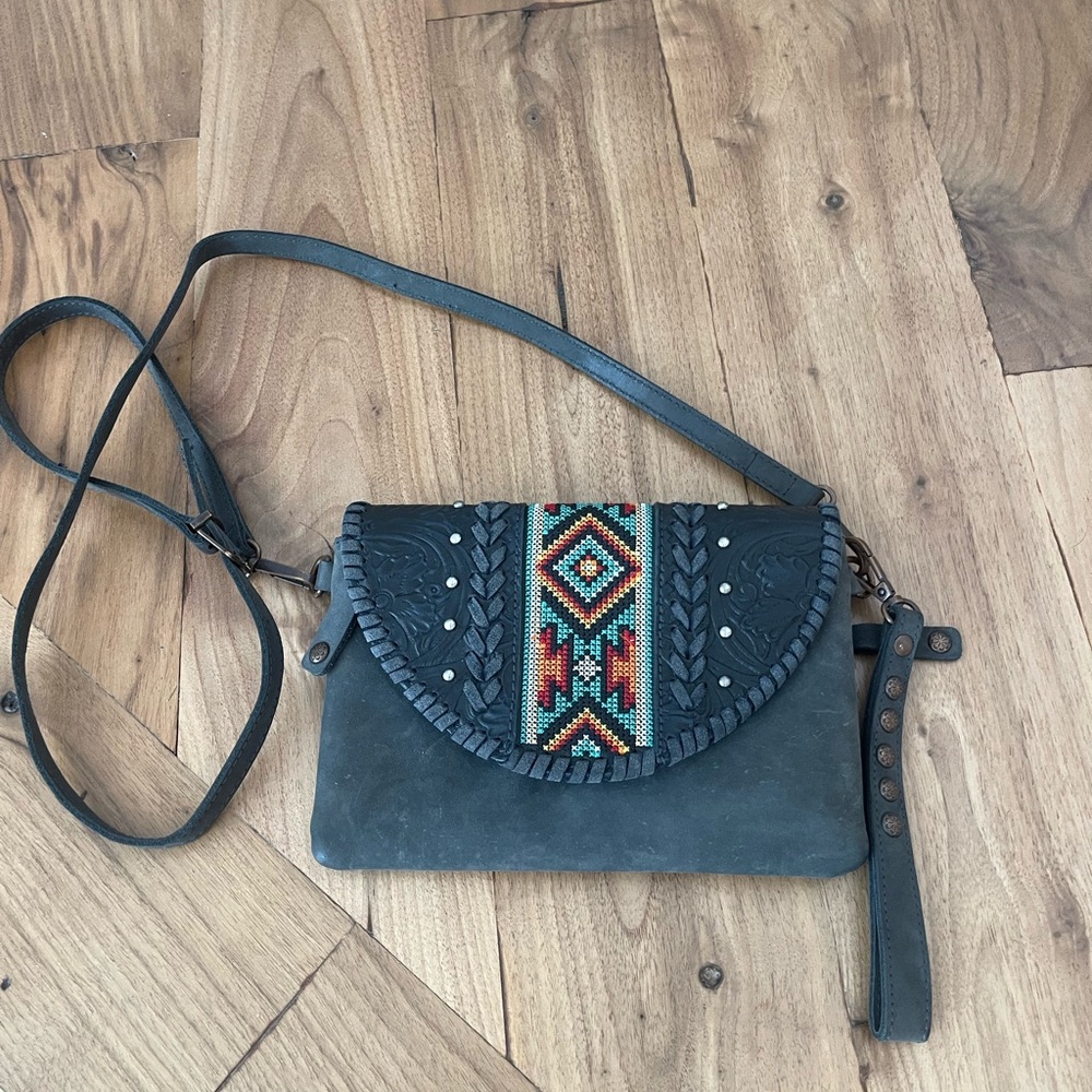 Montana West Leather Crossbody Bag